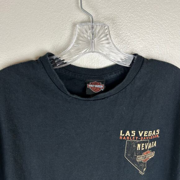 Harley Davidson Mens T-Shirt Las Vegas Nevada Black Live To Ride Size Large - Picture 5 of 6